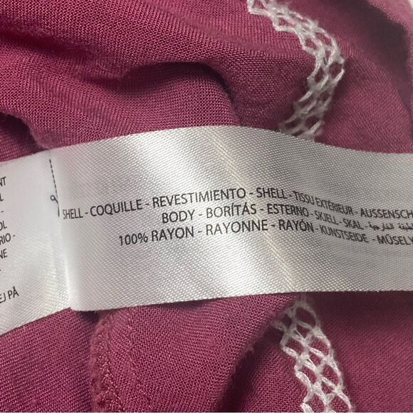 Ariat Too Busy Tunic Top In Rose 100% Rayon Embroidered Women's Size Medium - Picture 13 of 15